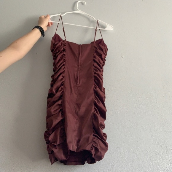 Windsor Sparks Fly Brown Bodycon Dress - Picture 3 of 4